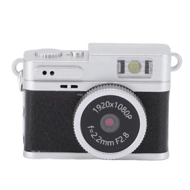 Imagem de Jopwkuin Chaveiro de Câmera Vintage Portátil Hd 1080p, para Tirar Fotos Diárias, Novidade, Presente para Colecionadores ou Fotógrafos, Digital Compacto (Preta)