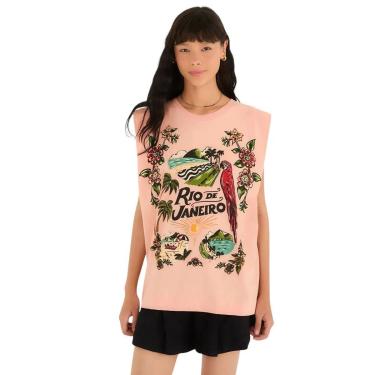 Imagem de Regata Quadrada Farm Rio de Janeiro Rosa-Feminino