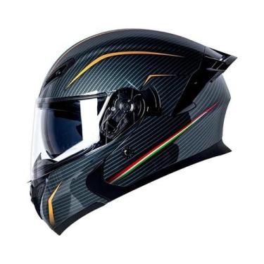 Imagem de Capacete De Motocicleta Masculino Com Visor Duplo, Protetor Solar, Qua