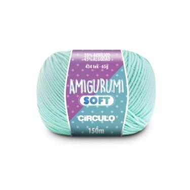 Imagem de Fio Amigurumi Soft Círculo 150m Acrílico Algodão Macio Crochê Tricô Artesanato Versátil (5311 - ÁGUA FRESCA)