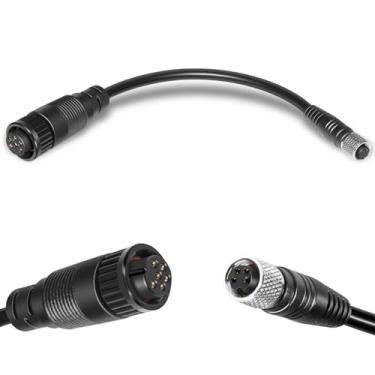 Imagem de Substituição para 1852061 MKR-US2-1 cabo adaptador universal sonar 2 6 pinos para motores de pesca para Garmin Fishfinder 80, 90, 100, 120, 140, 160, 160C, 240, 250, 250C, 300C, 320C, 340C, 400C e
