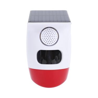 Imagem de Semme Alarme Infravermelho Solar Externo, Sensor de Movimento Movido a Energia Solar Com Alerta de Som e Luz de 120dB, Detecção Inteligente de até 12m, à Prova D'água para