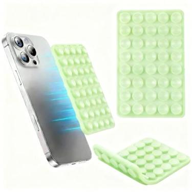 Imagem de Suporte de telefone com ventosa Octo Buddy dupla face - Aderência de telefone pegajosa de silicone com maior poder de sucção para selfies e vídeos para influenciadores TikTok, capa de telefone com