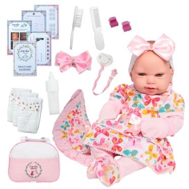 Imagem de Bebê Reborn Boneca Larinha Realista 43cm Enxoval Borboleta
