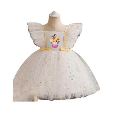 Imagem de Vestido De Tule Com Renda E Lantejoulas Para Meninas, Elegante Para An