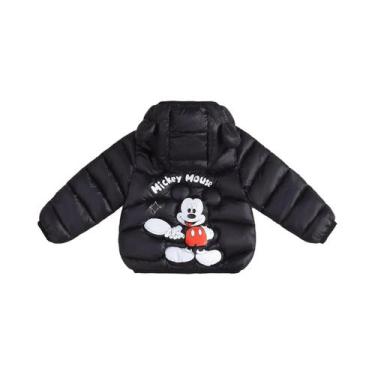 Imagem de Jaqueta Infantil De Inverno Com Capuz E Forro Térmico Mickey Mouse Em 