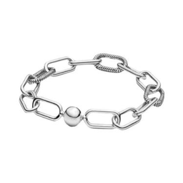 Imagem de Pulseira De Pérola De Prata 925 Com Diamante De Zircônia De 16-20CM DI