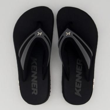 Imagem de Chinelo Kenner Kivah New Force Preto e Cinza-Masculino