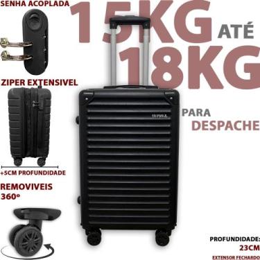 Imagem de Mala De Viagem N21 15-18KG Duplo Ziper Mala Despachar Roda Dupla Com S