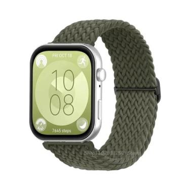 Imagem de Pulseira Trançada De Nylon Para Huawei Watch Fit 3 2 1, Faixa Solo Loo