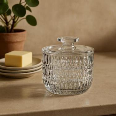 Imagem de Manteigueira Francesa Cristal Palatino 160ml Porta Manteiga Elegante p