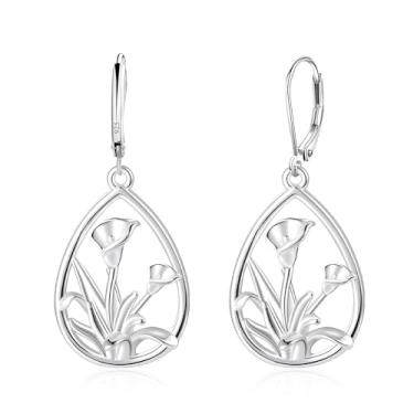 Imagem de fersltily Brincos femininos com pingente de lágrima de prata delicados, brincos boêmios, hipoalergênicos, presentes de aniversário para mulheres, joias vintage, Latão, Sem pedra preciosa