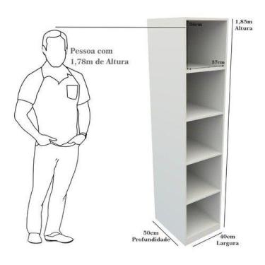 Imagem de Armário Colmeia Eloisa M4 100% Mdf (closet Lojas Expositor) - VETORIAL