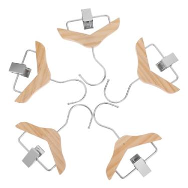Imagem de Cabilock 5 cabides de roupas sólidos com clipes, armazenamento compacto de roupas para berçário, design que economiza espaço para recém-nascidos, organização de armário