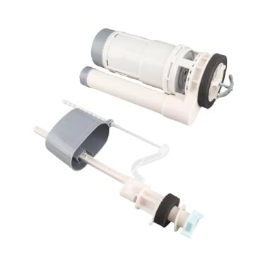 Imagem de Aoresac Conjunto de Válvula de Drenagem e Enchimento de Vaso Sanitário Com Descarga Dupla, Kit de Reparo Universal Ajustável para Economia de água, 20 Cm para Vasos Sanitários Com