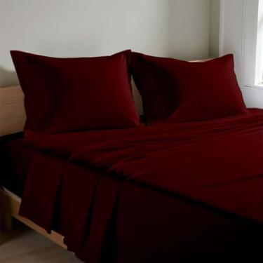 Imagem de KRISHNA Lençóis de berço 76,2 cm x 190,5 cm, 4 peças, macio e respirável, 100% microfibra escovada, cabe em colchões de bolso profundo de até 25,4 cm, estreito solteiro/beliche de acampamento/cama de