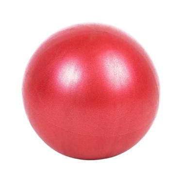 Imagem de Bola de ioga Pilates fitness feminina azul 25 cm mini bola de ioga exercício de equilíbrio interno 、acabamento fosco espesso de PVC (vermelho)