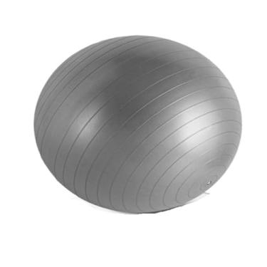 Imagem de Bolas de fitness PVC bola de ioga engrossada casa ginásio equipamento de pilates bola de equilíbrio 45 cm/55 cm/65 cm/75 cm、Equipamento desportivo (cinza, 65 cm)