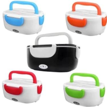 Imagem de 1.5L Marmita Elétrica Veicular Bivolt P/Carro Casa Taxi Caminhão 12V 24V 110V 220V(Marmita de cor aleatória,2 cabos)