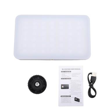 Imagem de Tomvorks Luz de Câmera LED 138 RGB, Luz de Fotografia Recarregável 2700-6500K Com Temperatura Cor Dupla 1800mAh para Gravação Vídeo DSLR, Preenchimento Portátil e Leve