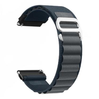 Imagem de Pulseira de nylon compatível com Samsung Galaxy Watch 7/FE/6/5 Pro 4 3/Watch 4 6 Classic/Active/Gear S2 S3 Frontier, pulseira esportiva de 20 mm e 22 mm para Galaxy Watch de 47 mm, 43 mm, 45 mm, 40 mm