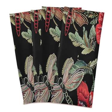 Imagem de xigua Conjunto de 6 panos de prato Roses Kitchen, toalhas de cozinha macias e altamente absorventes de secagem rápida para limpeza de pratos e limpeza manual, 71 x 45 cm