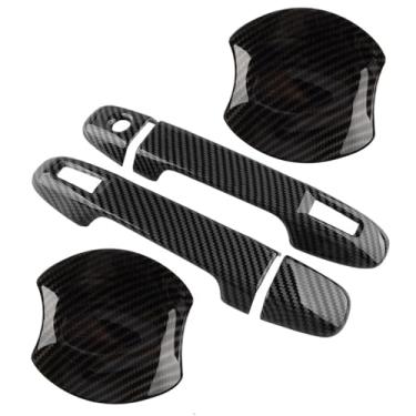 Imagem de Maçaneta de suporte para porta de carro 1 par de maçanetas de porta lateral dianteira esquerda direita exterior do carro abdominal; kit de acabamentos de tigela adequado para Toyota 86 apto para