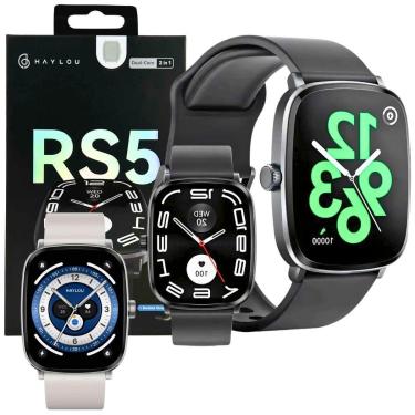 Imagem de Relogio Smart Watch Haylou RS5 Tela Amoled 50mm Monitor Esportivo Android iOS Bluetooth-Unissex