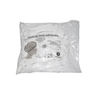Imagem de Descarpack Touca Descartável Branca com 100un