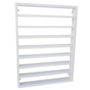 Imagem de Prateleira Decorativa Coleções Esmalte Hotweels 60x45x5 Cm Branco Em Mdf