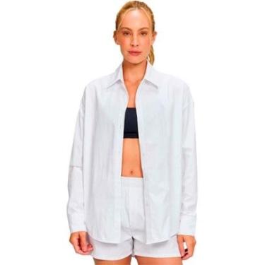 Imagem de Camisa Alto Giro Oversized Listrada Feminina-Feminino