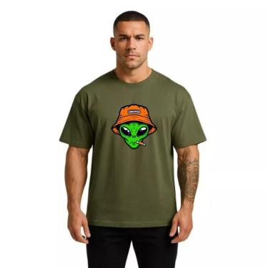 Imagem de Camiseta Oversized Masculina ET SwagHouse Premium de Algodão-Masculino