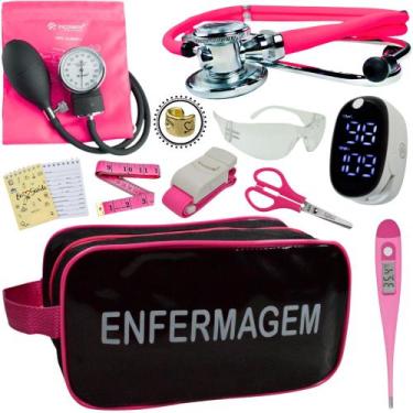 Imagem de Kit Enfermagem Aparelho Pressão Esteto Frete Grátis Promocao - Love Sa