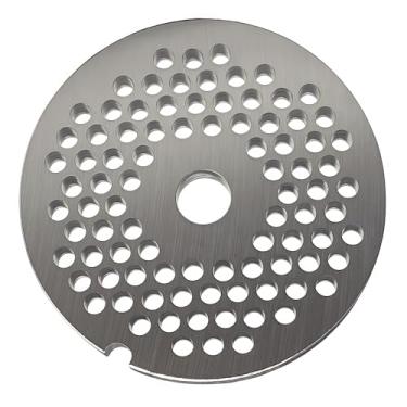 Imagem de #12 Lâminas de disco de aço inoxidável para moedor de carne compatíveis com FGA Food Chopper e Hobart, Cabelas, Weston, LEM, MTN, discos de corte resistentes (placa de 5/32 furos)