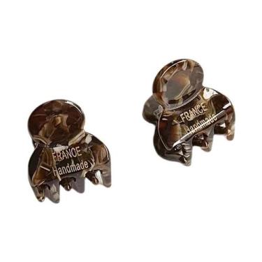 Imagem de Conjunto De 2 Mini Presilhas De Cabelo De Acetato Fofas E Elegantes, T