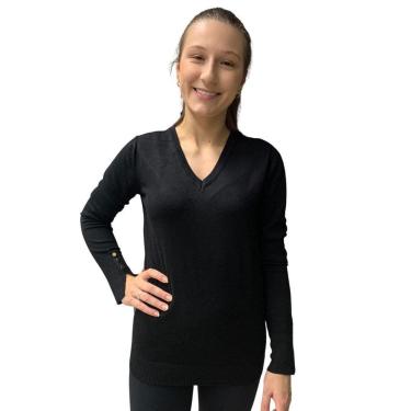 Imagem de Blusa Alpelo Feminina Plus Size Linha Preta 9900307 Cor:;Tamanho:44;Gênero:Feminino-Feminino