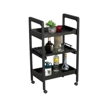 Imagem de Carrinho Bar Bebidas Para Servir Café Chá Adega Sala Estar - Maraka In