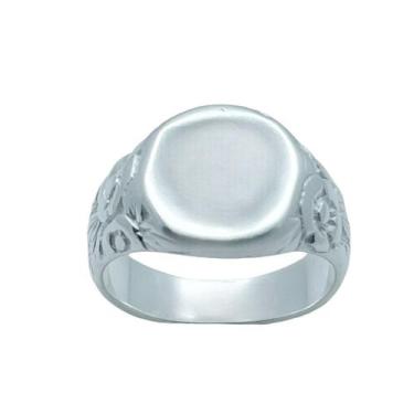 Imagem de Anel em Prata 925 Oval com Flores - Design Exclusivo - Justino Ribas, 