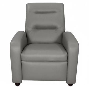 Imagem de Poltrona Classic em Linho Reclinável Matrix Cor Cinza, Cinza