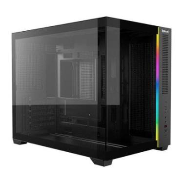 Imagem de Gabinete Gamer Redragon Wideload, RGB, Mini Tower, Micro ATX, Preto - CA-611B-Unissex