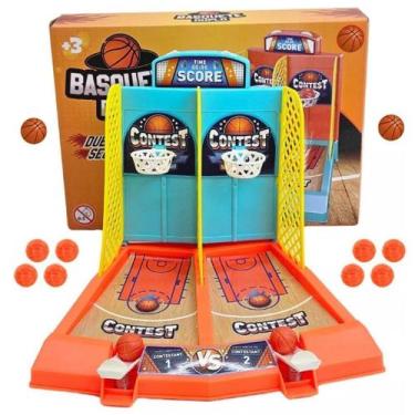 Imagem de Jogo Mini Basquete Duplo 11 Peças Com Lançador - Ark Brasil