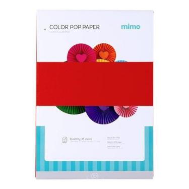 Imagem de Papel Color Pop Vermelho Carmim Mimo - A4 - 180 gr - 25 unds