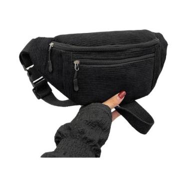 Imagem de Bolsa De Cintura Em Corduroy Para Mulheres, Bolsa Transversal, Bolsa D