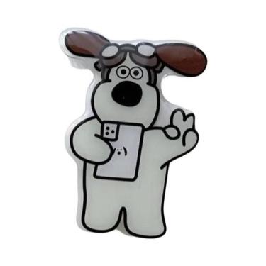 Imagem de Suporte De Dedo Dobrável Para Celular Com Desenho De Cachorro Fofo Par