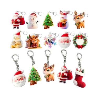 Imagem de Pingente De Chaveiro De Natal, Conjunto De 12 Peças, Pequenos Presente