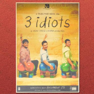 Imagem de Poster 3 Idiots Bollywood Film 42x30cm com design sem moldura