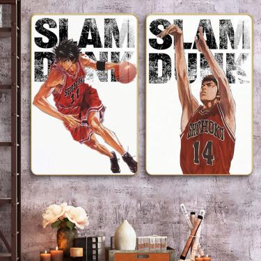Imagem de Conjunto de tela para pintura de parede Slam Dunk 30x45cm (2 painéis)