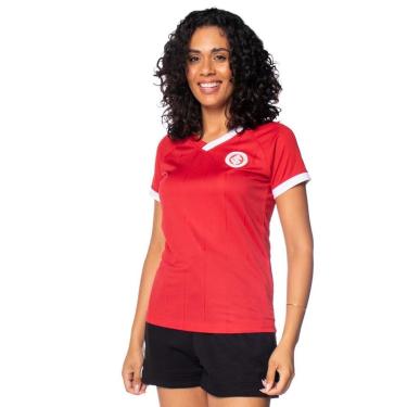 Imagem de Camiseta Feminina Lotus Inter Gerard Vermelho/Branco-Feminino