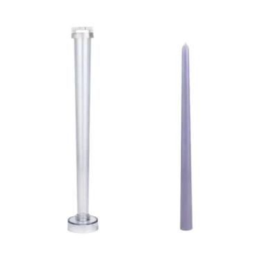 Imagem de Molde De Cera Acrílica Grande De Vários Tamanhos Para Velas Longas Côn