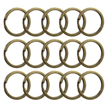 Imagem de Argola Italiana 28mm Reforçada Sem Corrente Ouro Velho - 500 Unidades 